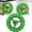 Green, variant on Interactive Parrot Exercise Wheel with Chewable Wooden Perch Bird Activity Cage Toy for Conures Budgies and Small Parrots