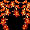 thumbnail image 2 of fastboy LED Light String Halloween Yard Decoration Lamp Thanksgiving Party Lighting, 20 LED, 3 Meters, Flash, Pumpkin, 2 of 7