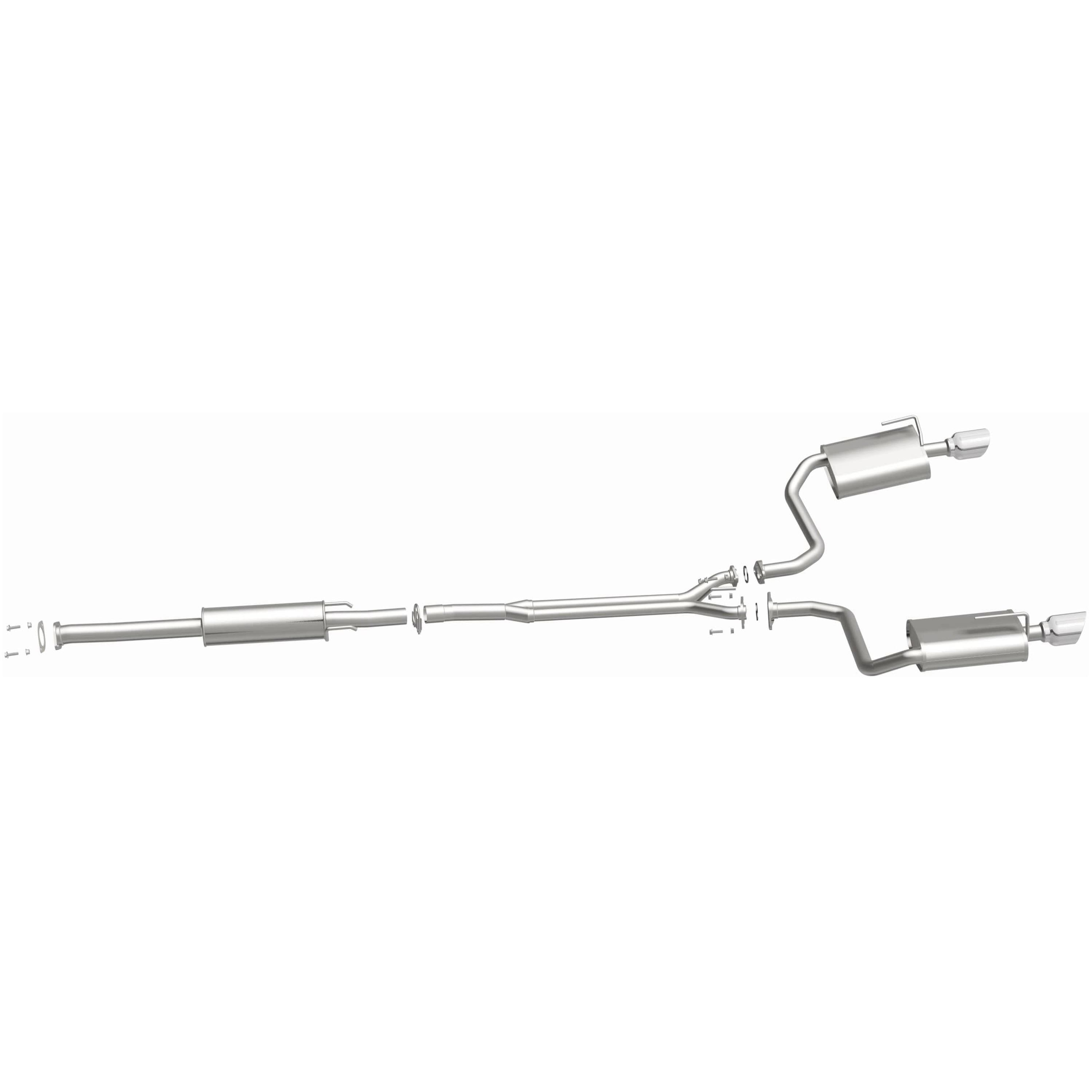 BRExhaust OE Replacement Exhaust System Kit 106-0167: Compatible with 2009-2017 Nissan Maxima 3.5L
