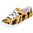 thumbnail image 3 of Willtoo Women Halloween Pumpkin Shoes Cute Spooky Print Loafers Lightweight Comfortable Platform Casual Walking Shoes Slip on Flat Sneakers Boat Shoes with Soft Sole, 3 of 6