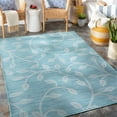 thumbnail image 2 of Surya Pasadena PSA-2321 61 x 84" Rectangle Traditional Fabric Rug in Aqua Blue, 2 of 7