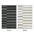 thumbnail image 2 of Rugs USA Birchwood Reversible Striped Wool Area Rug, 3' x 5', Birchwood Dark Grey, 2 of 8