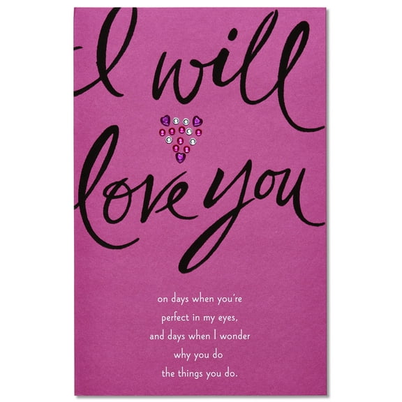 American Greetings Romantic Valentine's Day Card (I Will)