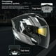 thumbnail image 3 of Casco de cara 3/4 antideslumbrante de doble lente Scooter Moto casco de montar casco de Motocross, 3 of 9