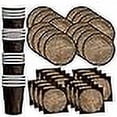 thumbnail image 3 of Tree Lumberjack Outdoors Birthday Party Supplies Set Plates Napkins Cups Tableware Kit for 16, 3 of 3