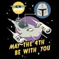 thumbnail image 2 of Junior's Star Wars: The Mandalorian May the Fourth Mando and Grogu Graphic T-Shirt, 2 of 4