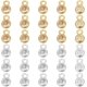 thumbnail image 1 of 60 colgantes de circonita cúbica, platino, dorados, planos y redondos, con piedras preciosas y accesorios de latón., 1 of 5