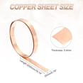 thumbnail image 2 of Uxcell 0.4mm x 20mm x 2000mm Copper Sheet Roll, 99.9% Pure Copper Strip Flashing Metal Foil Plate for DIY Project Jewelry Craft Electrical Repair, 2 of 6