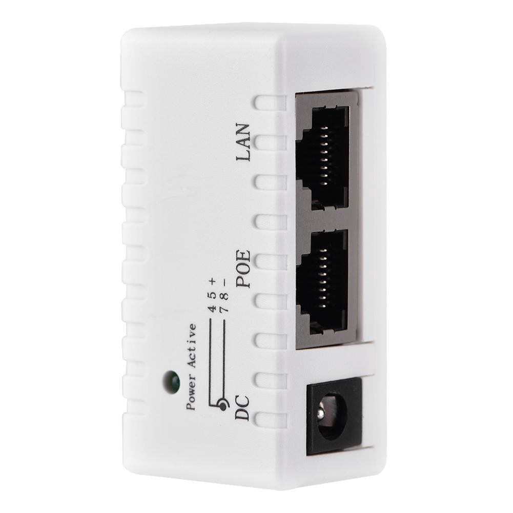 Tebru Power Over Ethernet Injector For LAN Network, POE Splitter Power Over Ethernet Injector Adapter For LAN Network, POE Injector For LAN Network