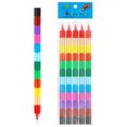 thumbnail image 1 of 12-Color Building Block Crayons DIY Painting Graffiti Art Splicing Pastels 22.5cm, 1 of 6