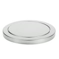thumbnail image 3 of Tapa de repuesto para bote de basura de acero inoxidable, redonda, con tapa abatible integrada, para baño, oficina, cocina, triturador de basura, 3 of 6