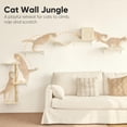 thumbnail image 2 of Estantes de pared para gatos FUKUMARU, set de escalada 4 en 1, beige, 2 of 9