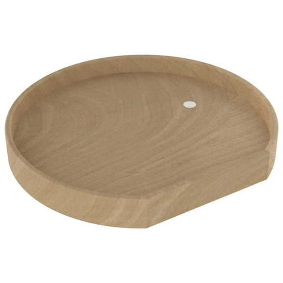 Rev-A-Shelf LD-4NW-201-20BS-1 Lazy Daisy Natural Wood Single Shelf 20" D Shaped Flat Side