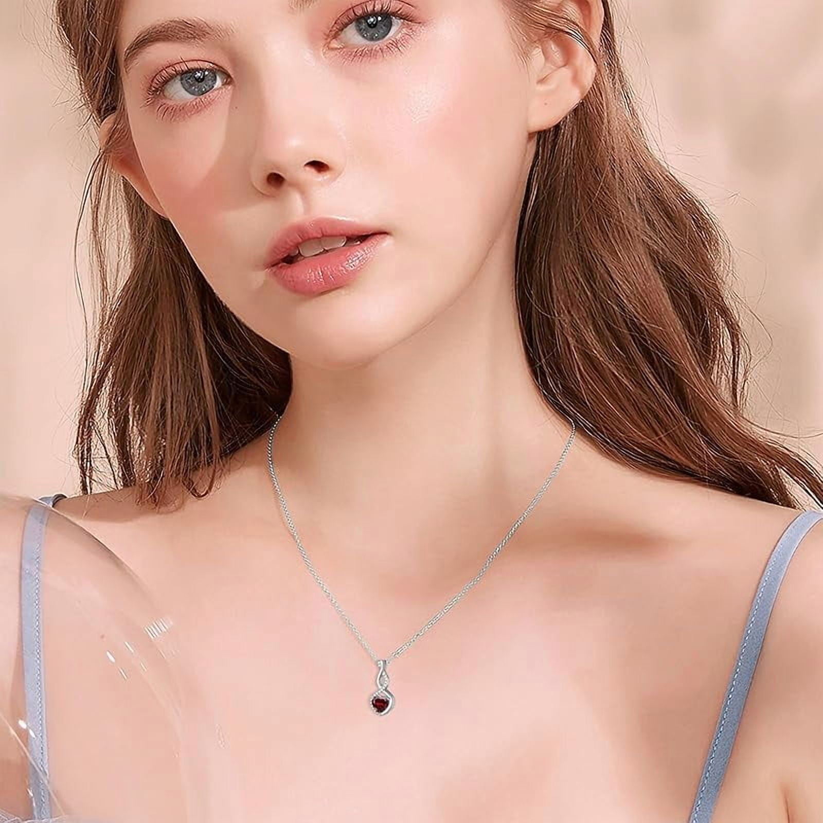 AOBOCO Infinity Urn Necklace for Ashes, Sterling Silver/Gold Plated Birthstone Infinity Cremation Jewelry Gift Keepsakes Locket Necklace for Women Men Pet Human Ashes
