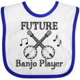 thumbnail image 3 of Inktastic Future Banjo Player Boys or Girls Baby Bib, 3 of 4