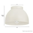 thumbnail image 6 of Hunter - Erling 1-light Sandstone, Small Flush Mount Light, Dimmable, Modern Style, Dome Shaped, for Bedrooms, Kitchens, Dining, Living Rooms - 48134, 6 of 7