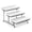 White-12 Inch, variant on 3 Tier Porcelain Serving Trays 12 Inch White Tiered Stand For Food Dessert Fruit