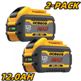thumbnail image 2 of 1/2/4PACK 12.0Ah Batteries For DEWALT FLEXVOLT 20V 60V MAX Lithium Ion Battery DCB609 DCB606 DCB612 Fit Compatible With Dewalt, 2 of 9