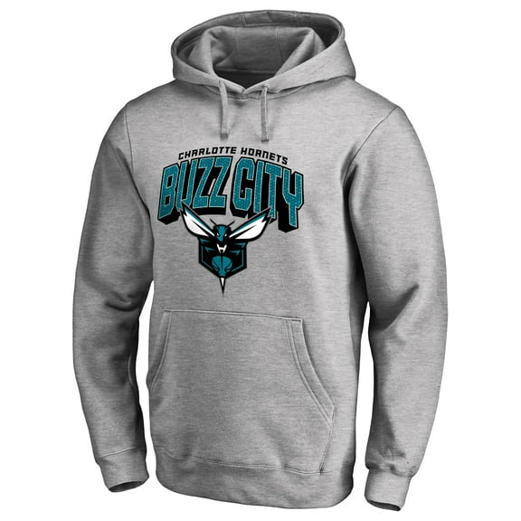 Men's  Heather Gray Charlotte Hornets Hometown Collection Pullover Hoodie