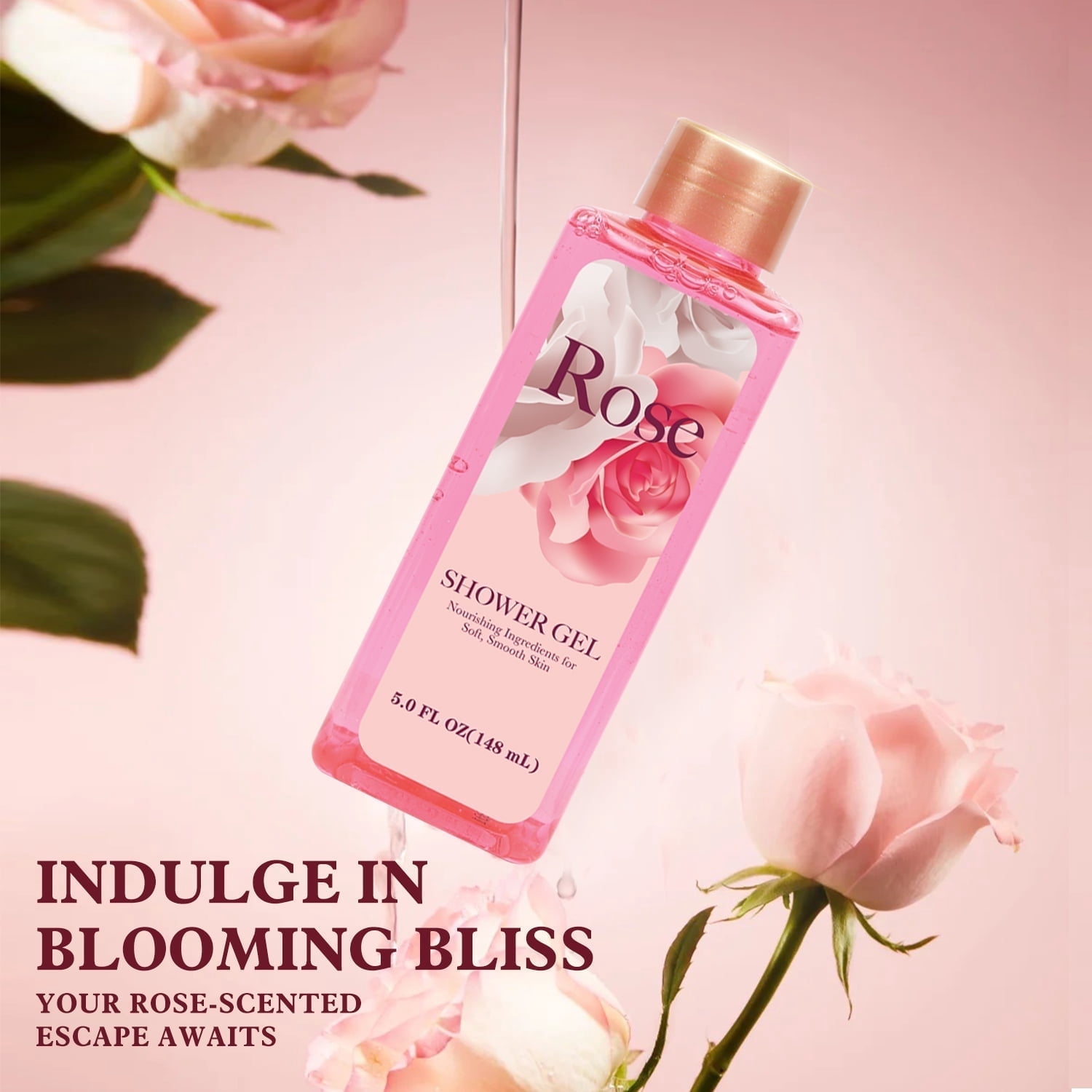 Green Canyon Spa Gift Baskets for Women, Rose Scent Bath Sets with Tumbler, Happy Birthday Gifts Ideas for Her