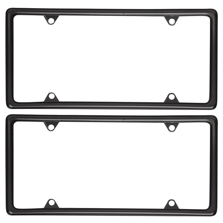 Auto Drive Universal Metal License Plate Frame, Black, Pack of 2 photo 8