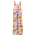 thumbnail image 4 of Womens Halloween Jumpsuits Pumpkin Candy Wide Leg Backless Horror Overalls Witch Hat Ghost Sleeveless Funny Rompers, M, 4 of 5