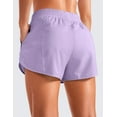 thumbnail image 3 of CRZ YOGA Athletic Shorts for Women 3"High Waisted Quick Dry for Running Workout Gym Track with Zip Pocket, 3 of 5