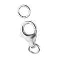 thumbnail image 4 of 2pcs 925 Sterling Lobster Clasp Open Jump s for Making, 4 of 8
