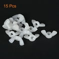 thumbnail image 3 of Unique Bargains M6 Wing Nuts Butterfly Nut Nylon White 15 Pack, 3 of 5