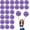 Purple silver, variant on 24 PCS pom poms Cheerleading,13.8inch Sports Team Spirits Cheering Squad Dance Training with Handle Rings