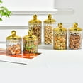 thumbnail image 2 of JIEMUCES 3Pcs Food Storage Jars with Airtight Lids BPA Free Transparent Design Widely Used Nuts Cookie Flour Food Container Set, 2 of 8