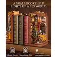 thumbnail image 4 of Book Nook Kit For Adults DIY Miniature Kit With Lights Silent Corner Study Booknook Model Kits For Adults To Build 3D Wooden Puzzle For Desk Library Bookshelf Decoration, 4 of 9
