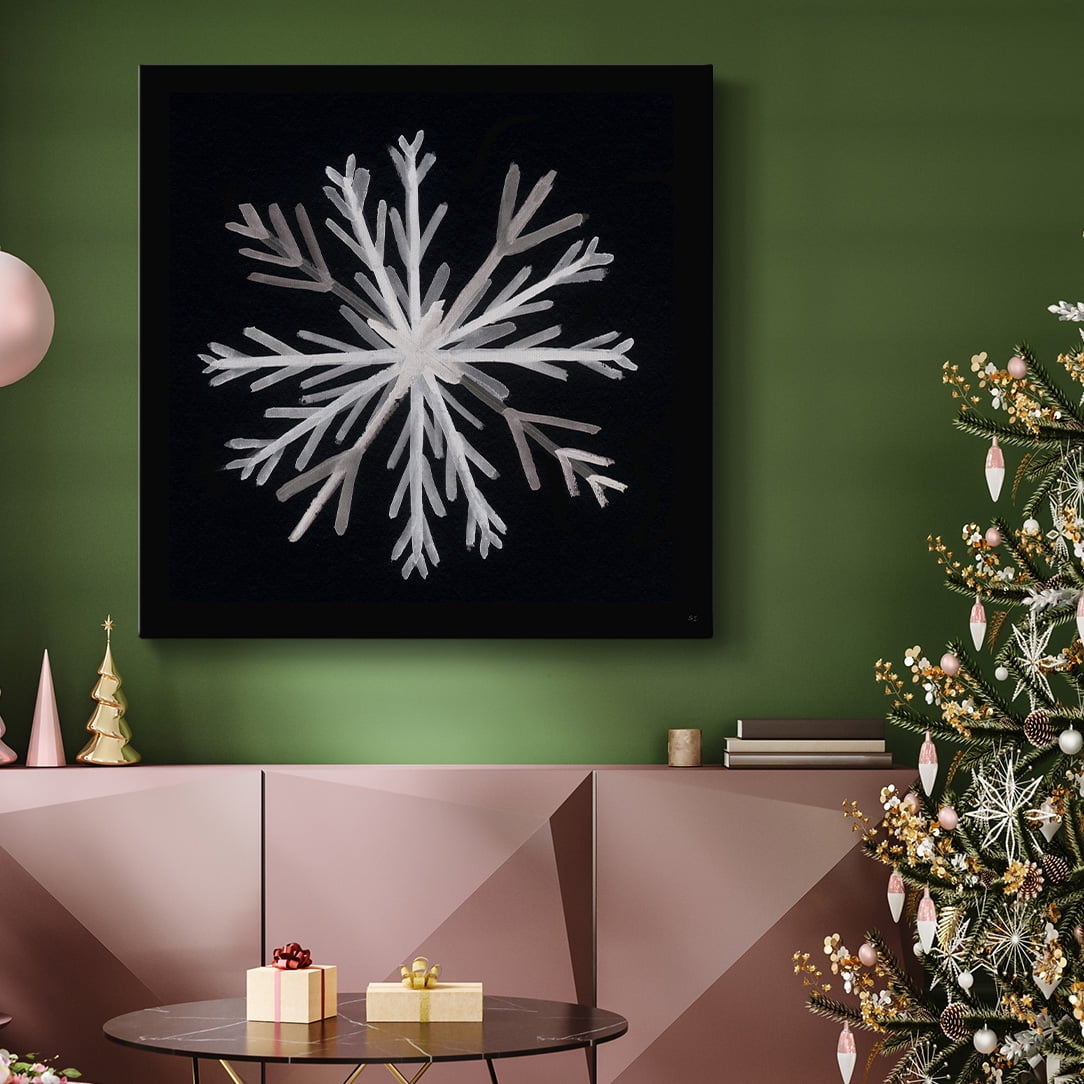 Snowflake I- Gallery Wrapped Canvas