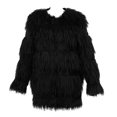 thumbnail image 3 of Abrigo largo de piel sintética para mujer, abrigo peludo de invierno vintage de manga larga Irfora Negro/3XL, 3 of 7
