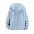 thumbnail image 4 of Levmjia Men's Summer Sun Protection Jacket Lightweight Hooded UPF50+ Fishing Jacket Breathable Quick-Dry Outdoor Sportswear Nylon Spandex M-5XL Blue, 4 of 9