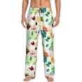 thumbnail image 2 of Goofa Floral Vintage Printed Soft Pajama Pants for Men, Wide Leg Comfy Casual Lounge Yoga Pants-XX-Large, 2 of 9