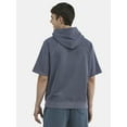 thumbnail image 3 of No Boundaries French Terry Pullover Hoodie with Short Sleeves, Men's and Big Men's, 3 of 5