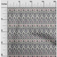 thumbnail image 2 of oneOone Georgette Viscose Dusty Gray Fabric Ikat Craft Projects Decor Fabric Printed By The Yard 42 Inch Wide, 2 of 5
