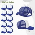 thumbnail image 5 of 10 PCS Sublimation Blank Trucker Hats, Comfortable Polyester Mesh Trucker Hats, Unisex Mesh Baseball Snapback Caps, Summer Mesh Caps for Men Women, 5 of 7