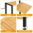 thumbnail image 3 of Billiard Cue Rack with Side Table, Pool Stick Holder Organizer for 8 Cues, Balls, and Accessories, 3 of 6