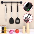 thumbnail image 4 of Unicook 2 Pack Silicone Spatula Turners, Non Stick Solid & Slotted Cooking Spatula Set, Kitchen Cooking Utensils, Black, 4 of 9