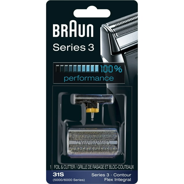 Braun Series 3 30B - Cabezal de repuesto para cortador y papel de aluminio, 31S, No