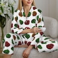 thumbnail image 6 of Haiem Colorful Autumn Pinecones Pattern Women’s Long-sleeve Sleepwear,Sleepwear Set,2-piece Loungewear Set,Soft PJs Comfy Nightwear with Pockets-XX-Large, 6 of 7