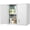 28"h Wall Cabinet - White, variant on Metal Locking Cabinet, 12.8" H Garage Cabinet Wall Mount, Steel Storage with Doors, Floating Storage Organization for RV, Hanging Cabinets for Workshop, Warehouse, Wall Cabinet