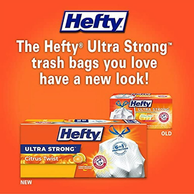 Hefty Recycling Trash Bags, Clear, 13 Gallon, 80 Count 