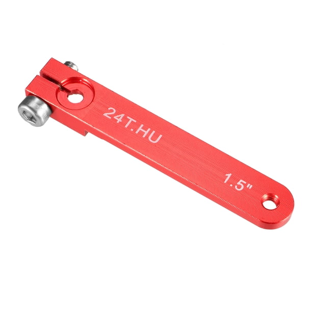 Brazos de servo de aluminio brazo único 24T rosca 4-40# rojo, para Hitec de 1.5 pulgadas 1pcs