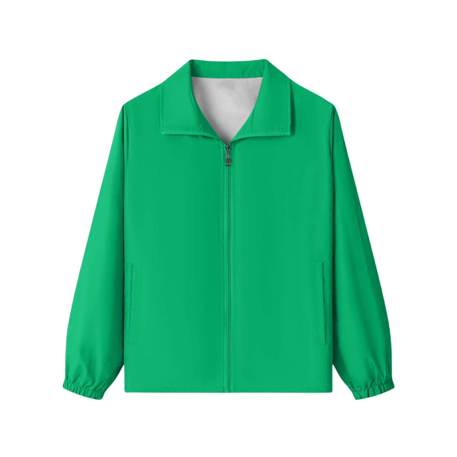 MKOSPLRT Boys Girls Soft Shell Jacket Hooded Lightweight Outdoor Sport Coat Long Sleeve Zip Up Solid Color Spring Summer with Pocket 7-17Y