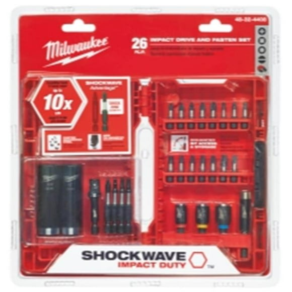 Milwaukee Electric Tool 48-32-4408 Shockwave Drive & Fasten Bit Set
