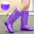 thumbnail image 2 of YUEHUA Womens Rain Boots Waterproof Lightweight Mid Calf Rain Boots for Women Proof Hiking Camping Wading Shoes Anti- Shoes Comfortable Insole Light Rain Shoes, 2 of 5