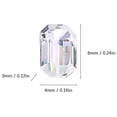 thumbnail image 2 of Nail DIY Accessories Ransparent Crystal Macarons Decoration Rhinestones Gradient Color Rock Sugar Pointed Bottom Diamond Colourful Gems Mixed 50 Pcs Water Diamond Magic Candy Cube, 2 of 8